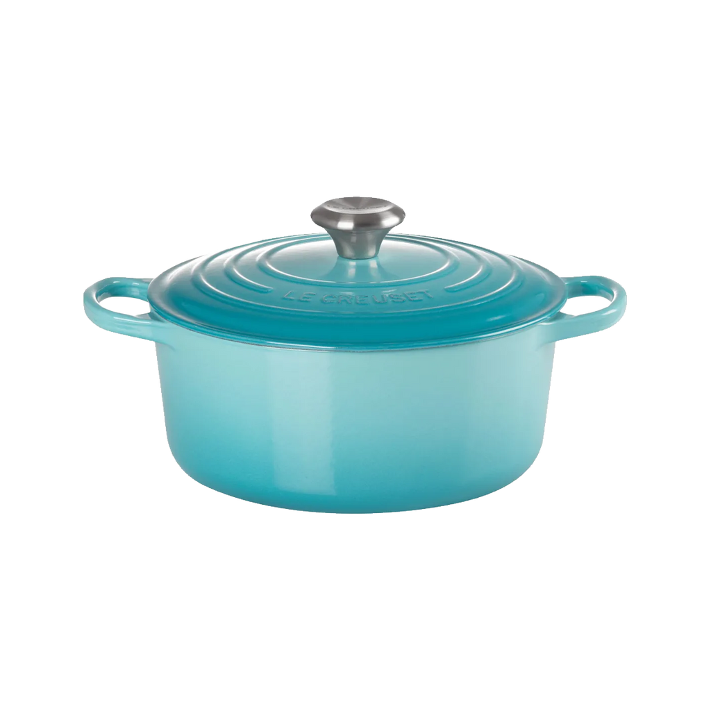 Le Creuset Runder Bräter aus Gusseisen Karibik 24cm
