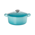 Le Creuset Runder Bräter aus Gusseisen Karibik 24cm
