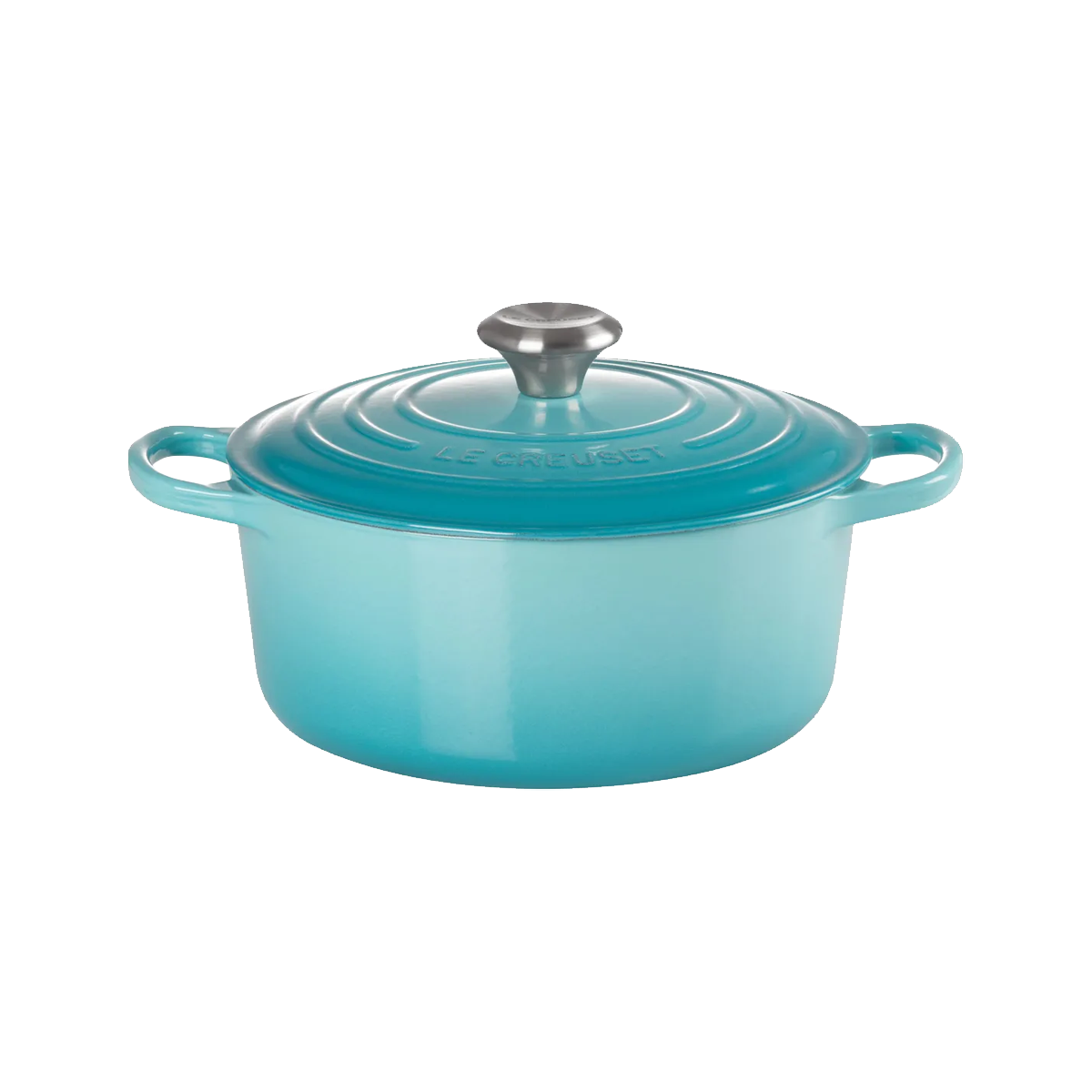 Le Creuset Runder Bräter aus Gusseisen Karibik 24cm
