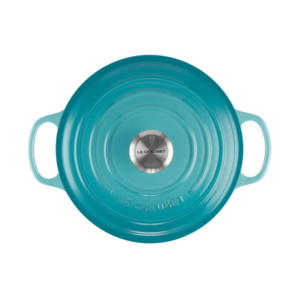 Le Creuset Runder Bräter aus Gusseisen Karibik 24cm