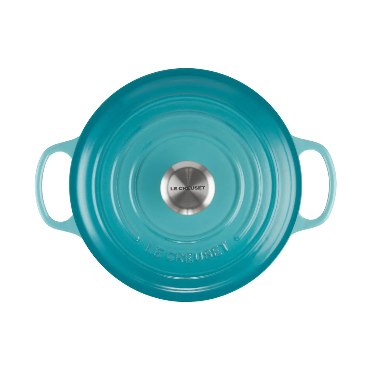 Le Creuset Runder Bräter aus Gusseisen Karibik 24cm