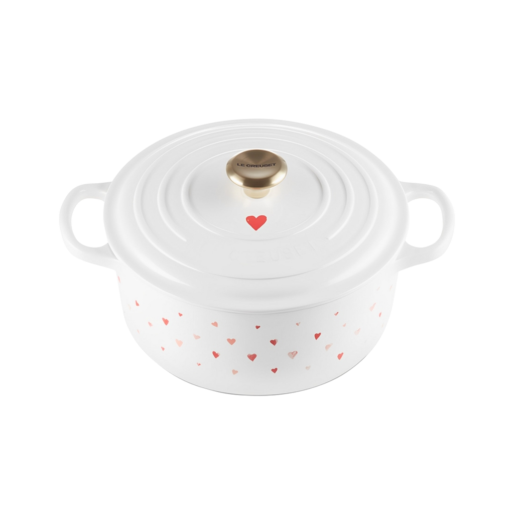 Le Creuset Bräter Signature rund Hearts 22cm