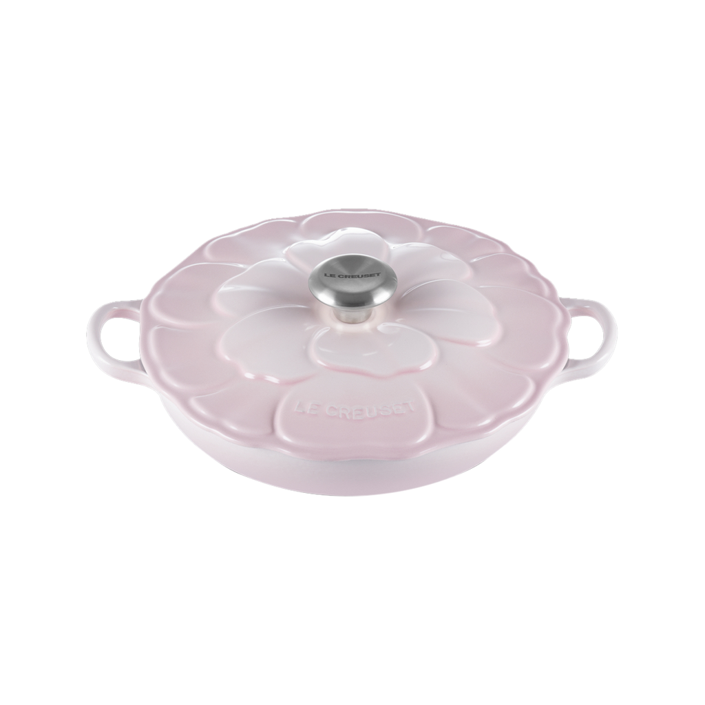 Le Creuset Shell Pink Petal Braiser 26cm 2.2L
