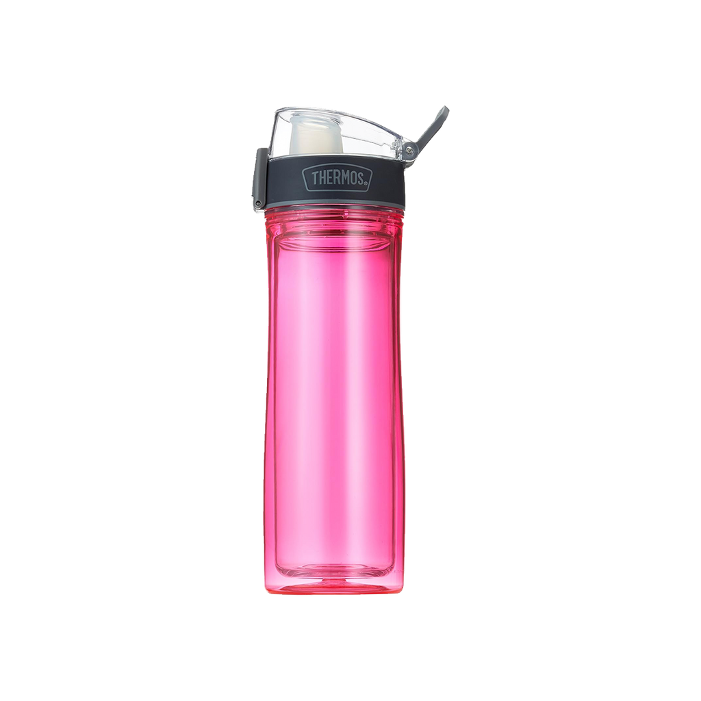 Thermos Trinkflasche Tritan doppelwandig, Pink, 530ml