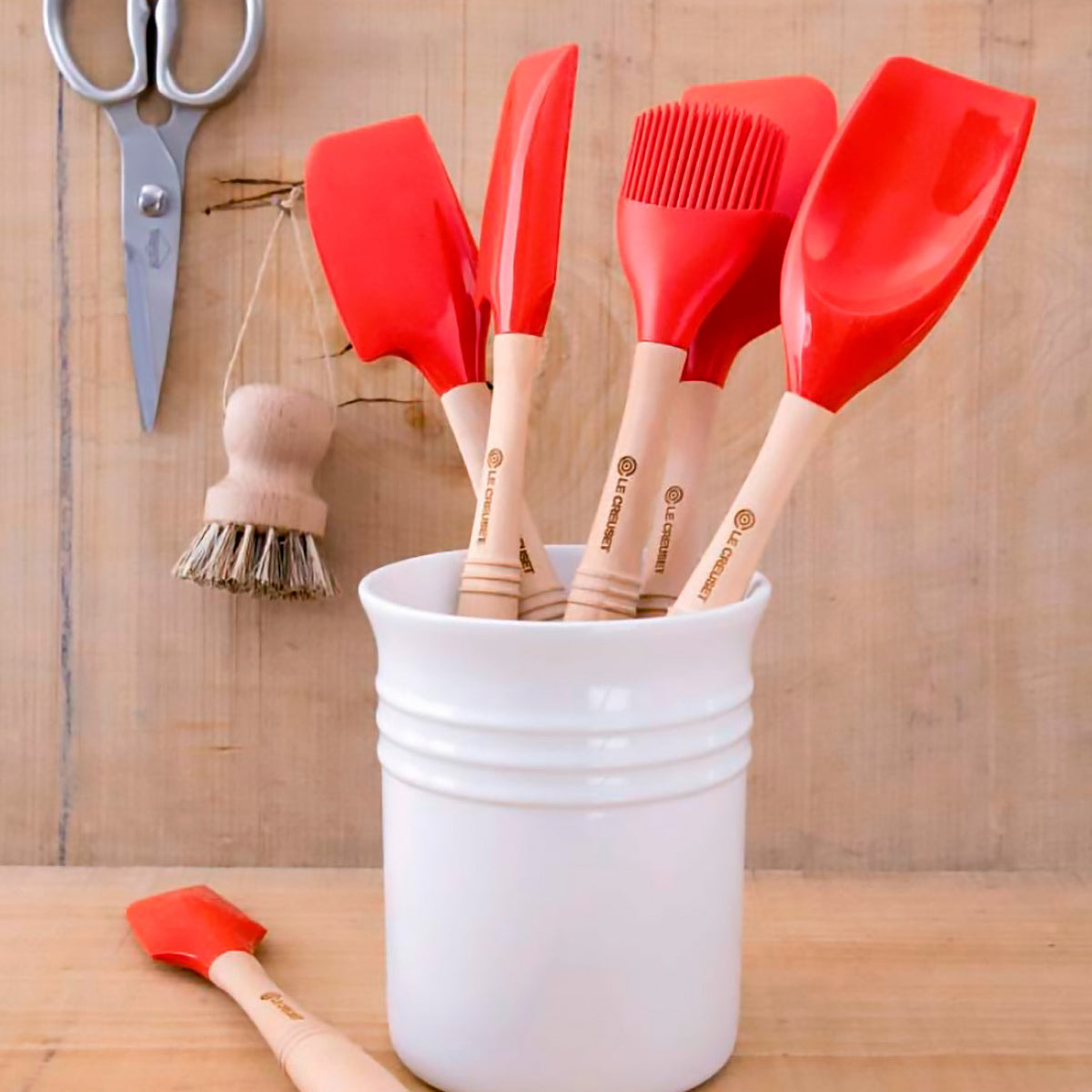 Le Creuset Backpinsel Premium- Kirschrot