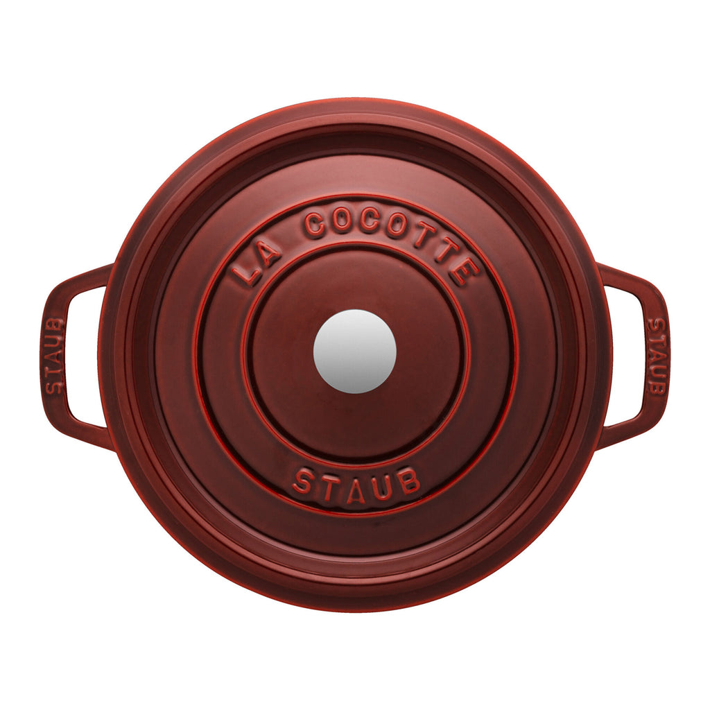 Staub La Cocotte 26cm, rund, Grenadine-Rot, Gusseisen