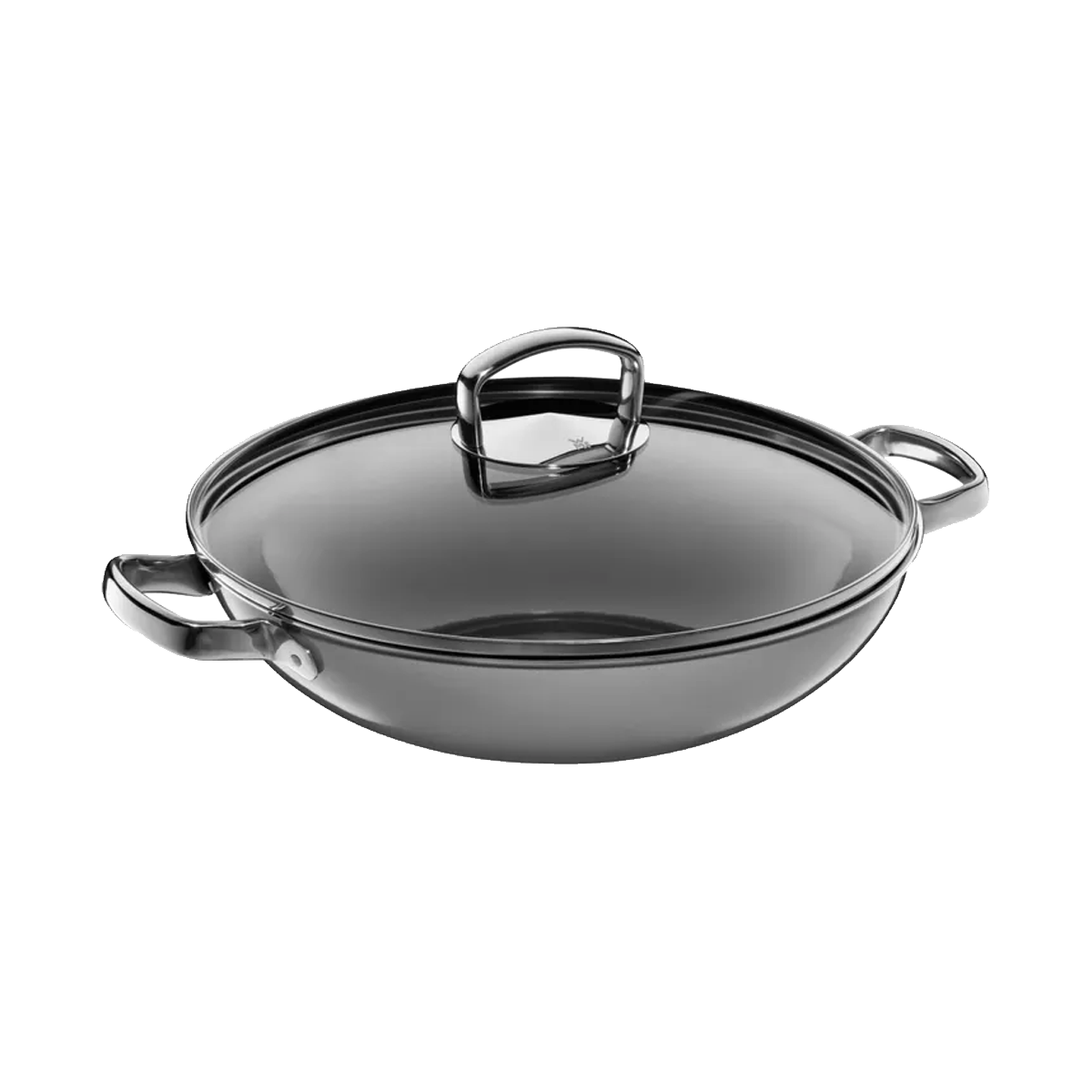 WMF Fusiontec Mineral Wok mit Glasdeckel 32cm Platinum