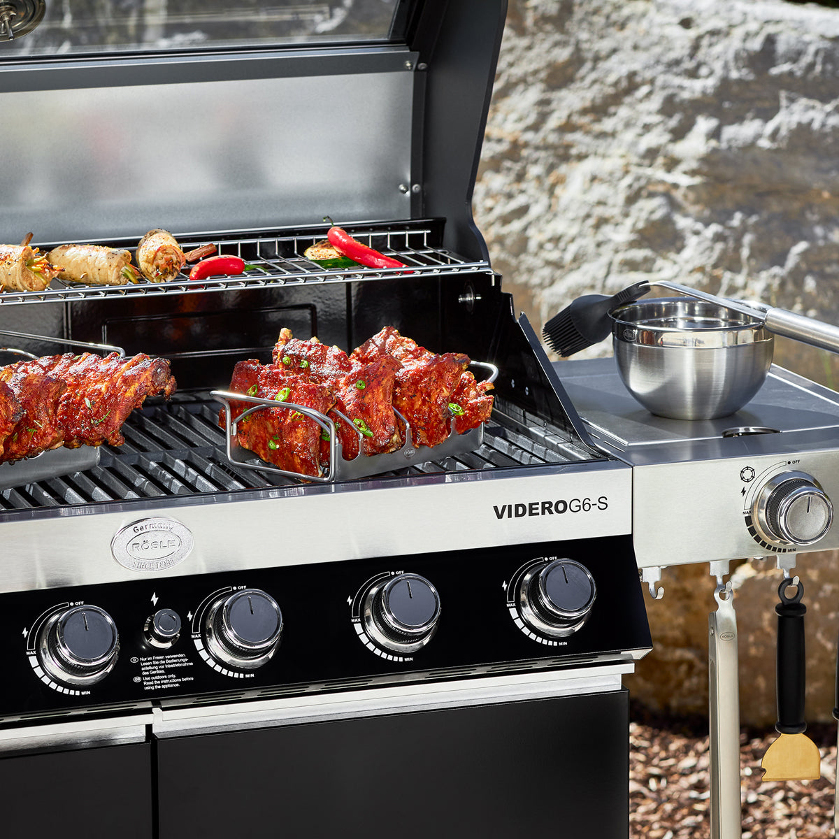 RÖSLE Braten- und Rippchenhalter klein