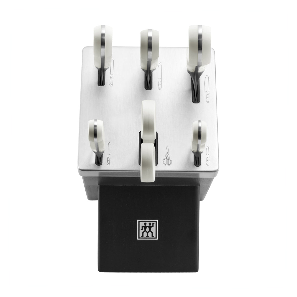 Zwilling 7 tlg, Selbstschärfender Messerblock, Schwarz